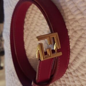 Fendi women red belt